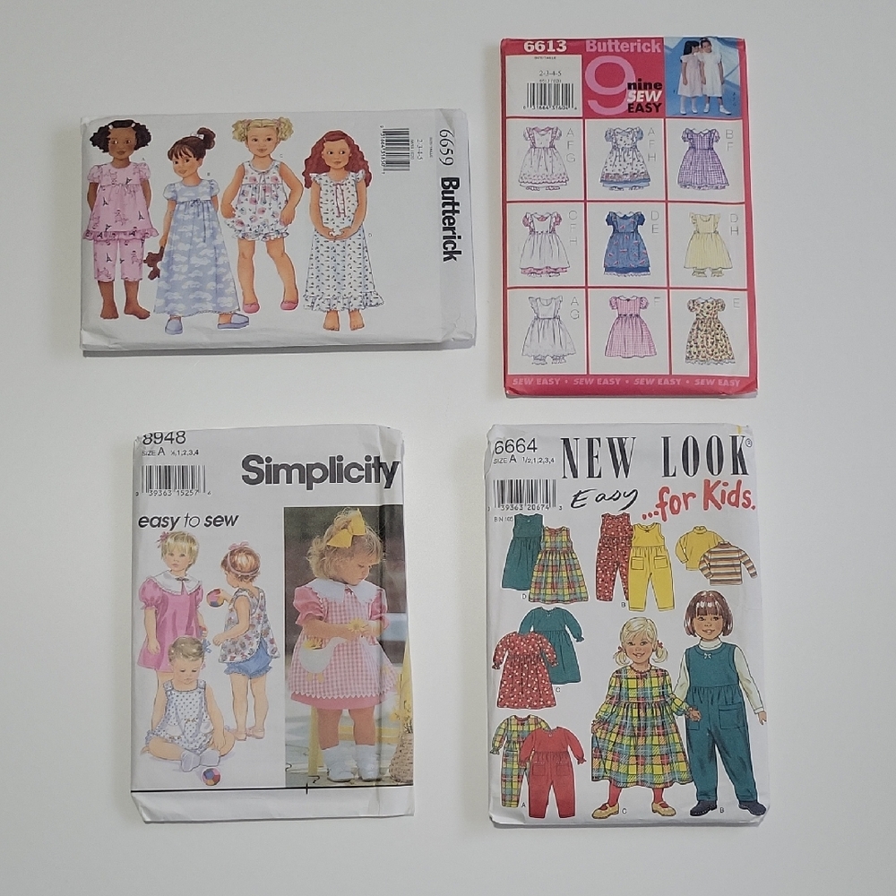 Butterick Children's Pajama Patterns -6659,6613,6664 Simplicity 8948